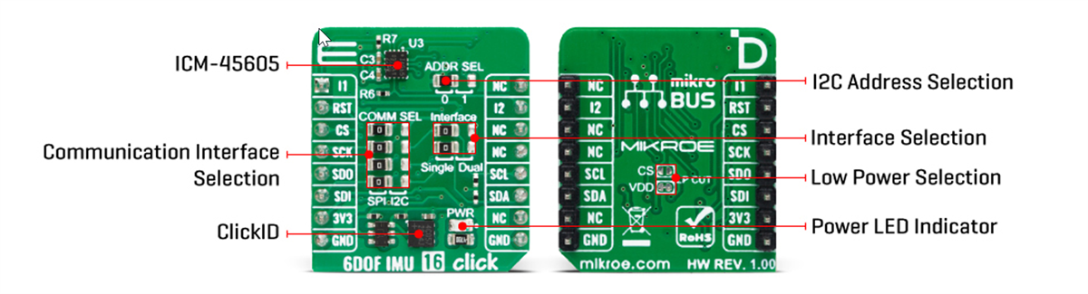 Mikroe 6DOF IMU 16 Clicks